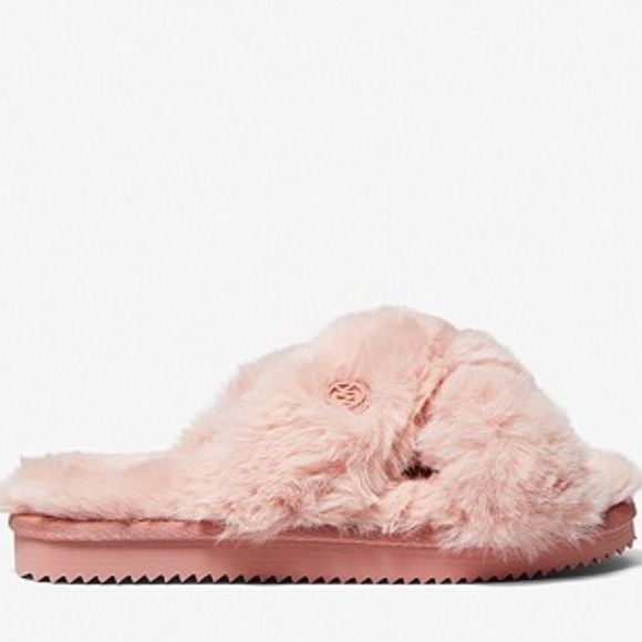 Michael Kors Lala Faux Fur Slide Sandal - Picture 2 of 3